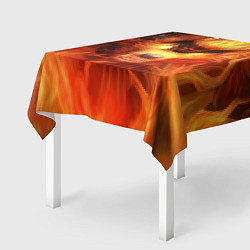 Скатерть для стола Fire Wolf, цвет: 3D-принт — фото 2