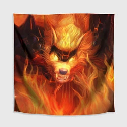 Скатерть для стола Fire Wolf, цвет: 3D-принт
