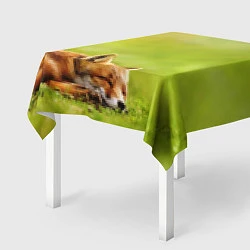 Скатерть для стола Лисичка спит, цвет: 3D-принт — фото 2