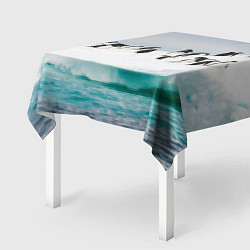 Скатерть для стола Пингвины на айсберге, цвет: 3D-принт — фото 2