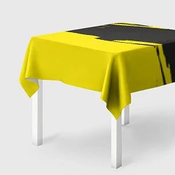 Скатерть для стола Чёрно-жёлтый, цвет: 3D-принт — фото 2