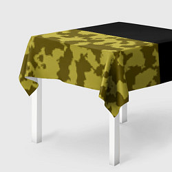 Скатерть для стола Камуфляж: черный/болотный, цвет: 3D-принт — фото 2