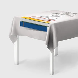 Скатерть для стола С днём учителя!, цвет: 3D-принт — фото 2