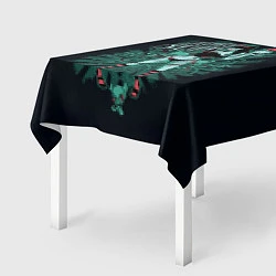 Скатерть для стола Темная дьяволица, цвет: 3D-принт — фото 2