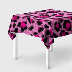 Скатерть для стола Розовый леопард, цвет: 3D-принт — фото 2