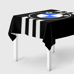 Скатерть для стола BMW: White Strips, цвет: 3D-принт — фото 2