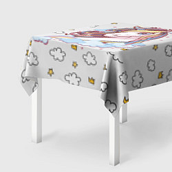 Скатерть для стола Единорог на облаках, цвет: 3D-принт — фото 2