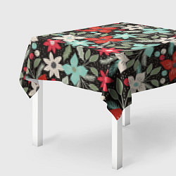 Скатерть для стола Зимний букет, цвет: 3D-принт — фото 2