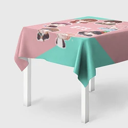 Скатерть для стола BTS Boys, цвет: 3D-принт — фото 2