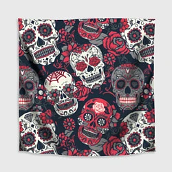 Скатерть для стола Мексиканские черепа, цвет: 3D-принт