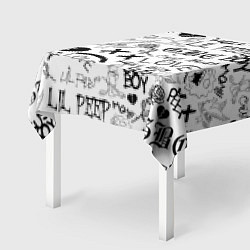 Скатерть для стола LIL PEEP LOGOBOMBING, цвет: 3D-принт — фото 2