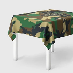 Скатерть для стола Пограничные Войска камуфляж, цвет: 3D-принт — фото 2