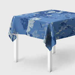Скатерть для стола КАМУФЛЯЖ BLUE, цвет: 3D-принт — фото 2