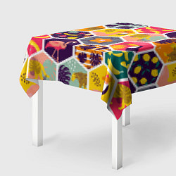 Скатерть для стола Тропические соты, цвет: 3D-принт — фото 2