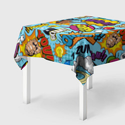 Скатерть для стола Pop art comics, цвет: 3D-принт — фото 2