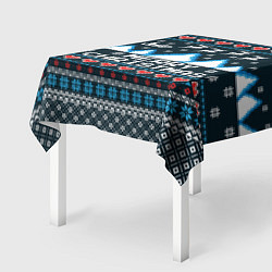 Скатерть для стола Свитер Merry Christmas, цвет: 3D-принт — фото 2