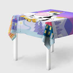 Скатерть для стола Милый бык, цвет: 3D-принт — фото 2