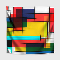 Скатерть для стола Абстрактные фигуры цвета, цвет: 3D-принт