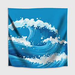 Скатерть для стола Волны, цвет: 3D-принт