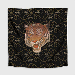 Скатерть для стола Морда тигра, цвет: 3D-принт