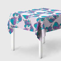 Скатерть для стола Пони узор, цвет: 3D-принт — фото 2