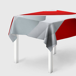 Скатерть для стола 3D SPORT STYLE RED WHITE, цвет: 3D-принт — фото 2