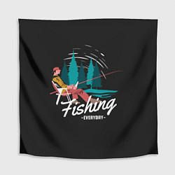 Скатерть для стола Рыбалка Fishing, цвет: 3D-принт