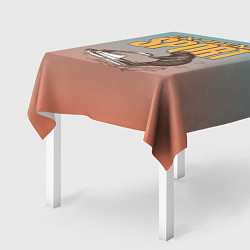 Скатерть для стола Медведь экстремальный спорт, цвет: 3D-принт — фото 2