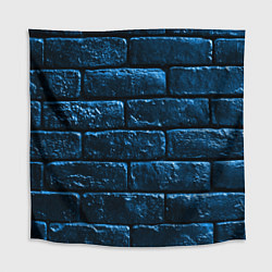 Скатерть для стола Неоновая, кирпичная стена, цвет: 3D-принт