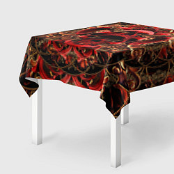 Скатерть для стола Череп красного демона, цвет: 3D-принт — фото 2