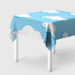 Скатерть для стола Белые облака, цвет: 3D-принт — фото 2