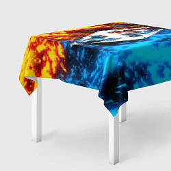 Скатерть для стола TES SKYRIM BATTLE FIRE БИТВА ОГНЕЙ, цвет: 3D-принт — фото 2