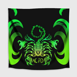 Скатерть для стола Acid scorpion, цвет: 3D-принт