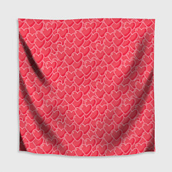 Скатерть для стола Моя Любовь сердечки, цвет: 3D-принт