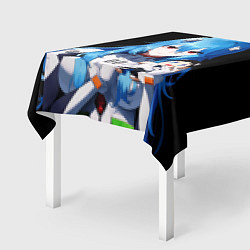 Скатерть для стола Рей Аянами с игрушкой Синдзи Евангелион, цвет: 3D-принт — фото 2