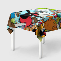 Скатерть для стола Побег От Боссов Магман Cuphead, цвет: 3D-принт — фото 2