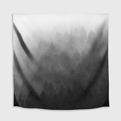 Скатерть для стола Темный лес - туман, цвет: 3D-принт
