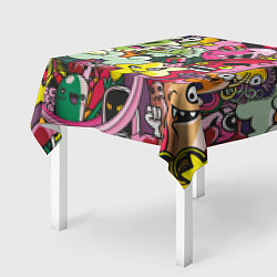Скатерть для стола Веселые монстрики - чудики, цвет: 3D-принт — фото 2