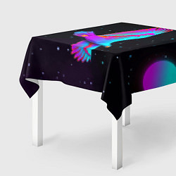 Скатерть для стола Eagle Space Neon, цвет: 3D-принт — фото 2