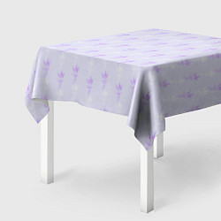 Скатерть для стола Нежная лаванда паттерн, цвет: 3D-принт — фото 2