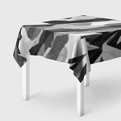 Скатерть для стола Зимник - камуфляж зимний косой, цвет: 3D-принт — фото 2