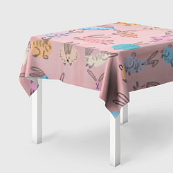 Скатерть для стола Много кроликов, цвет: 3D-принт — фото 2