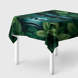 Скатерть для стола Горилла в кустах джунгли, цвет: 3D-принт — фото 2