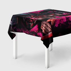 Скатерть для стола Японский самурай в сакуре, цвет: 3D-принт — фото 2