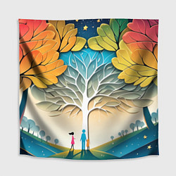 Скатерть для стола Семейное дерево - нейросеть, цвет: 3D-принт