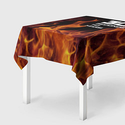 Скатерть для стола Thirty Seconds to Mars fire, цвет: 3D-принт — фото 2
