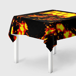Скатерть для стола Doom огненный стиль ад марса, цвет: 3D-принт — фото 2
