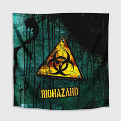 Скатерть для стола Biohazard yellow sign, цвет: 3D-принт