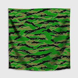 Скатерть для стола Камуфляж на зеленом фоне, цвет: 3D-принт