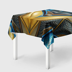 Скатерть для стола Объемная футуристичная объемная текстура из кожи, цвет: 3D-принт — фото 2